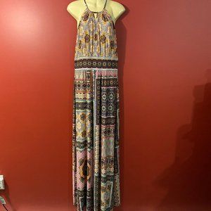 London Times Women's Colorful Floral Sleeveless Maxi Dress - Size 6